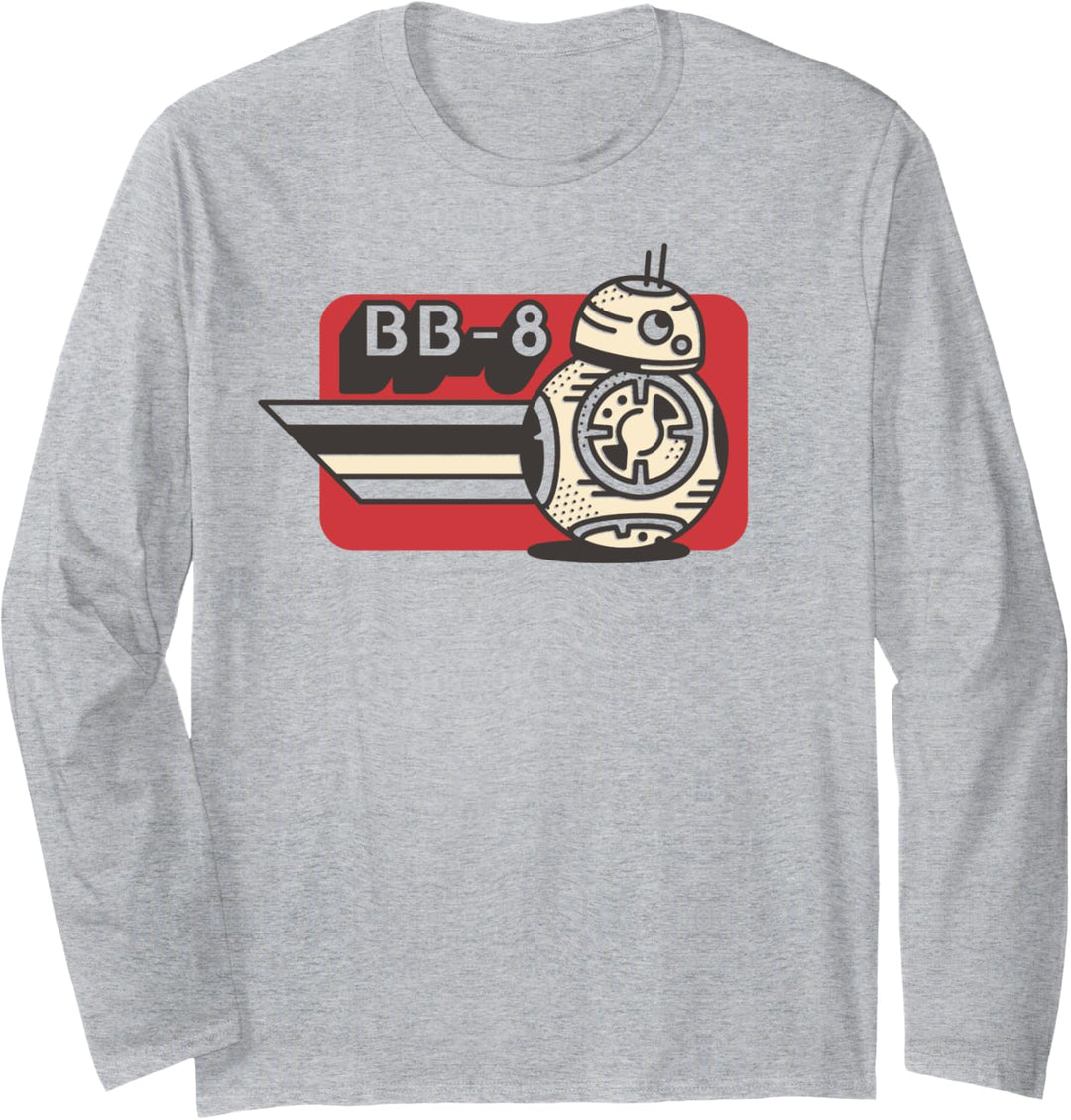 Star Wars: The Rise Of Skywalker BB-8 Retro Cartoon Langarmshirt