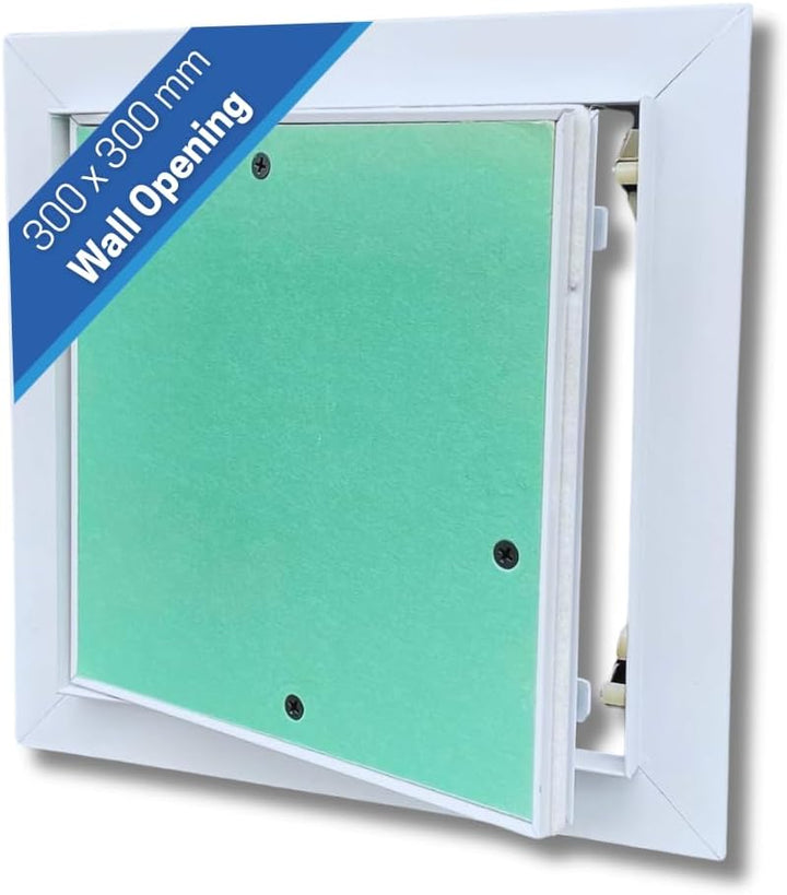 AirTech-UK Gipskarton-Zugangsplatten mit Aluminiumrahmen, Revisionstür (300 mm x 300 mm) KRAL-10 (30