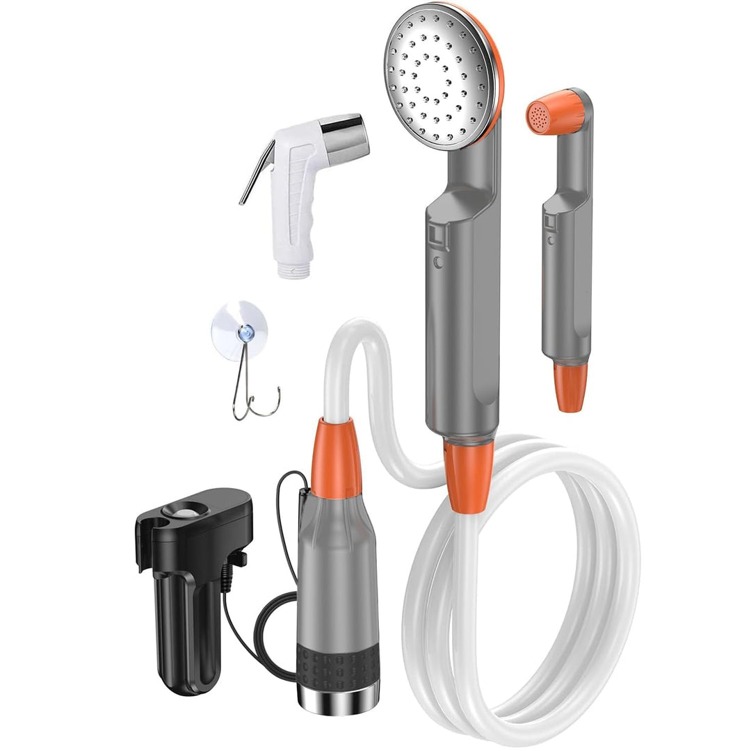 Zooma Tragbare Duschen Camping Dusche, Campingdusche mit Tauchpumpe, Tragbar Outdoor Dusche Wasserpu