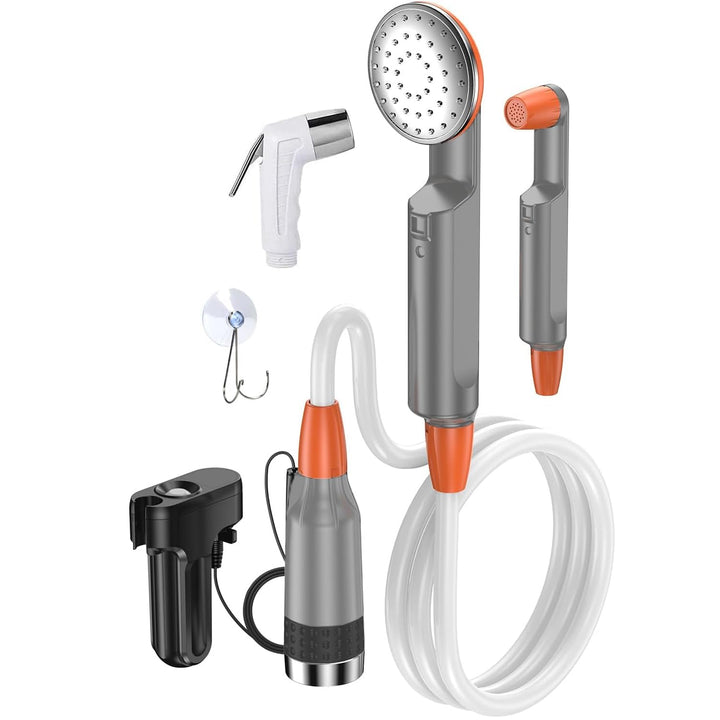 Zooma Tragbare Duschen Camping Dusche, Campingdusche mit Tauchpumpe, Tragbar Outdoor Dusche Wasserpu