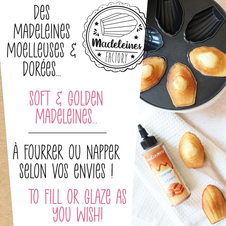 ScrapCooking - Madeleines-Maschine - Madeleines Factory - Weiche Madeleines in 4 Minuten - Geschenki