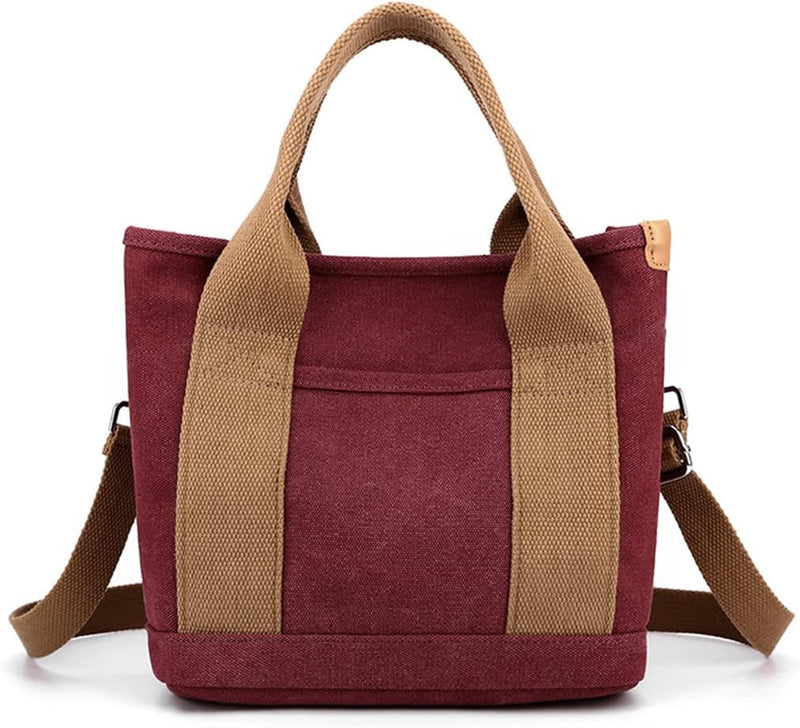 CORIOS Damen Umhängetasche Canvas Handtasche Schultertasche Kleine Kapazität Henkeltaschen Casual Tr