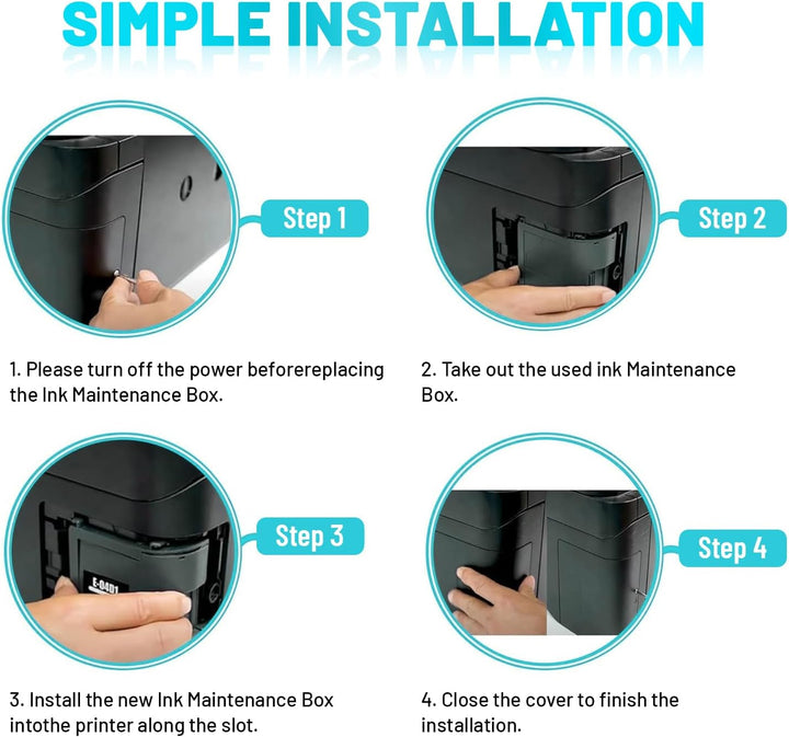 Wartungsbox T04D1 Ersatz für Epson T04D1 T04D100 C13T04D100 Wartungsbox für ET-4750 ET-4850 ET-3750