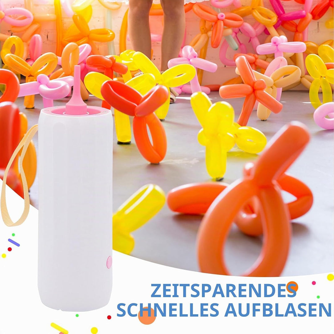 OBEST Aufgerüstete Elektrische Luftballonpumpe Rosa, Rosa