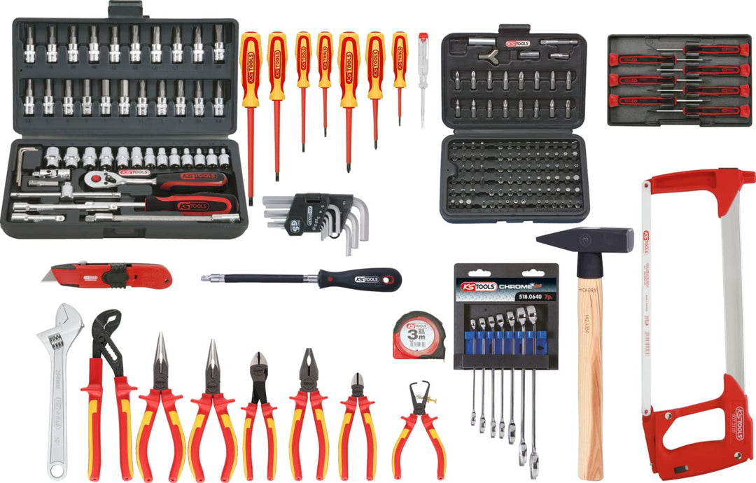 KS Tools 117.0195 Premium Max Elektriker-Werkzeugkoffer, 195-tlg.