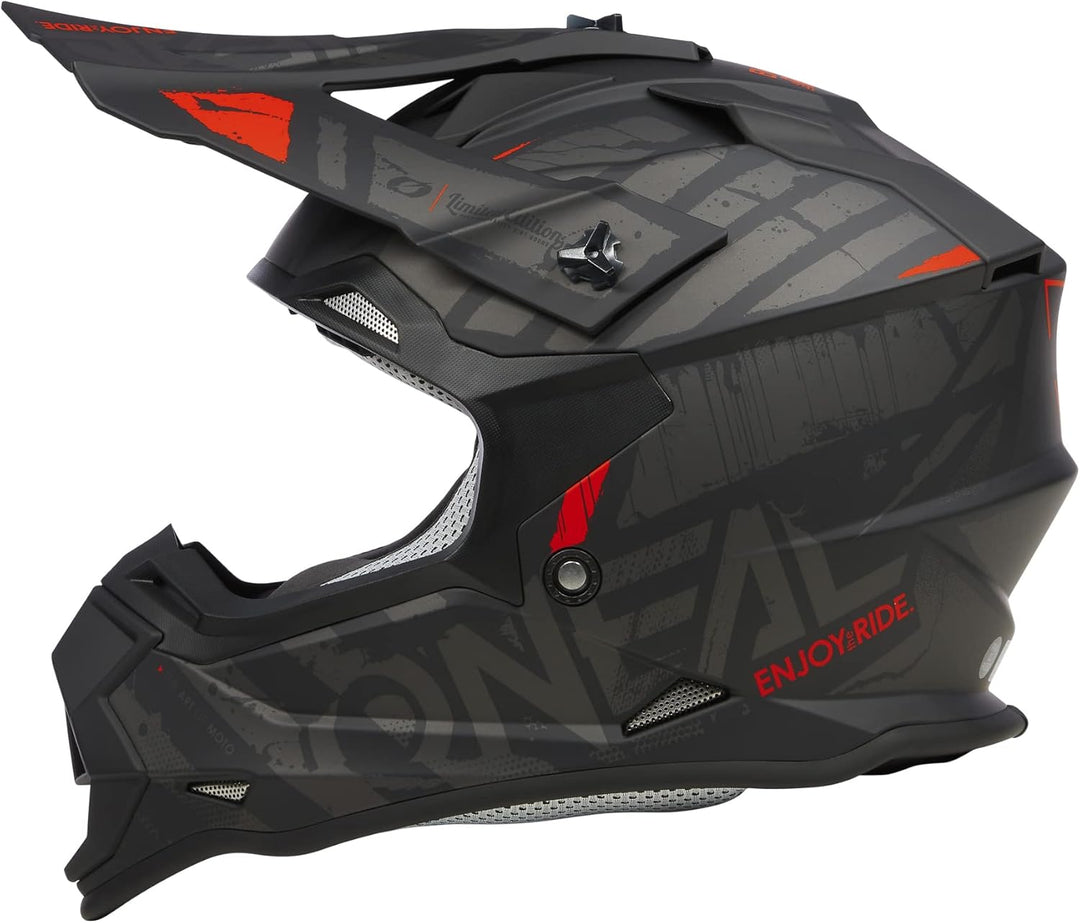 O'NEAL | Motocross-Helm | MX Enduro | ABS-Schale, Lüftungsöffnungen für optimale Kühlung | 2SRS Helm