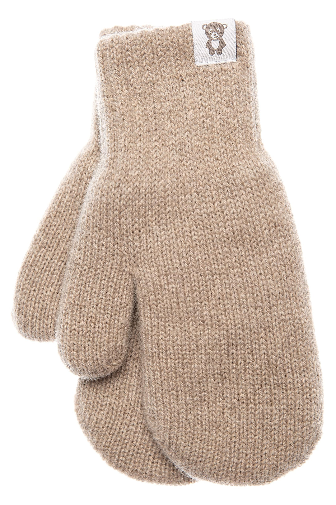 KNITAS Doppellagen Strickhandschuhe aus Wolle für Baby Kleinkind I Winter Warme Gestrickte Handschuh