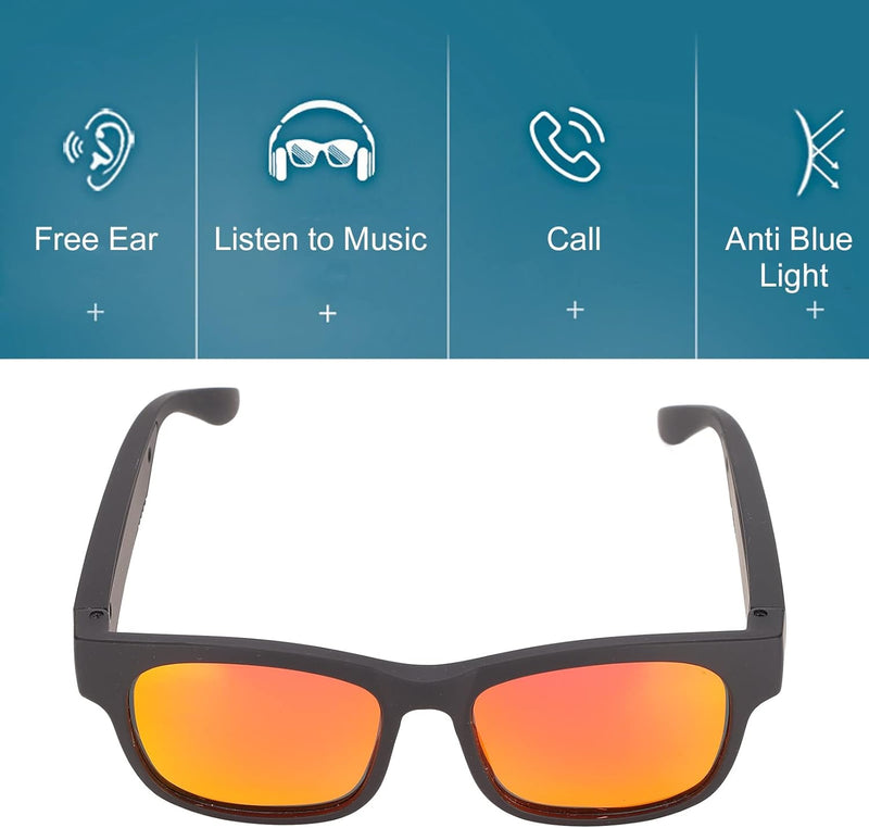 Smart Glasses, Smart Audio Sonnenbrillen, Noise Cancelling, Freisprechen, Open-Ear-Lautsprecher mit