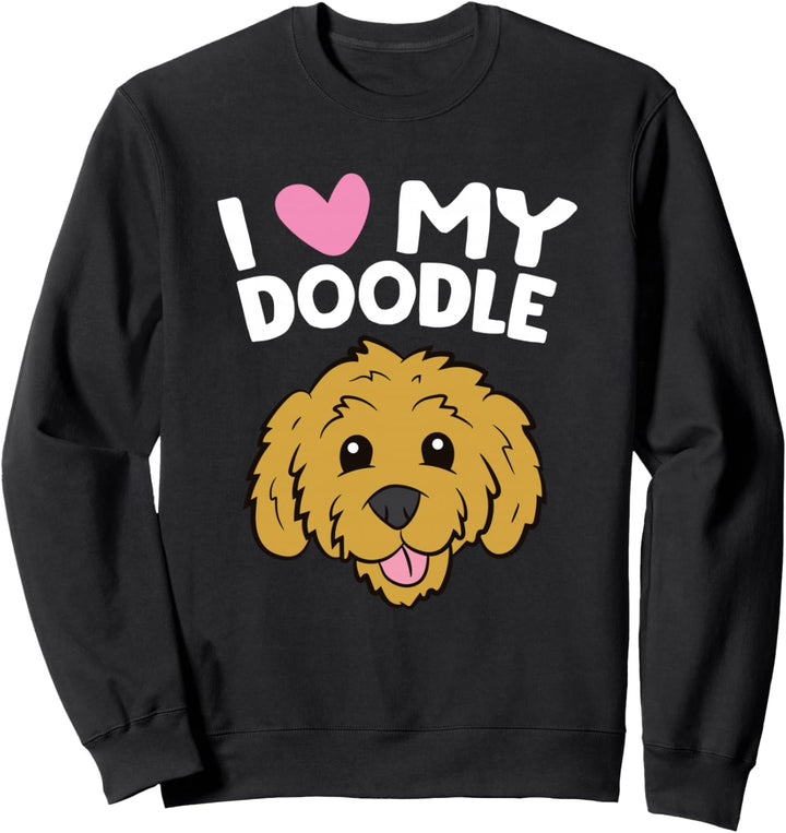 Goldendoodle Hund I Love My Doodle Lustiges Haustier Goldendoodle Sweatshirt
