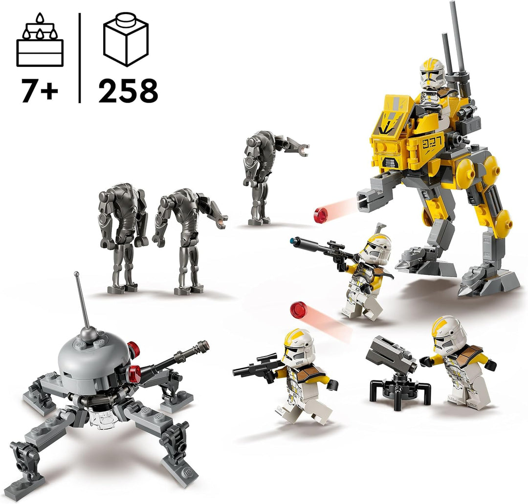 LEGO Star Wars Klonsoldaten des 327. Sternenkorps Battle Pack - Spielzeug für Kinder ab 7 Jahren - M