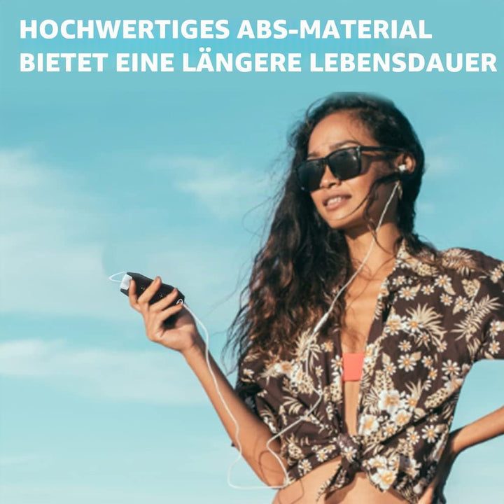 ASHATA 4GB Wasserdichter MP3 Player zum Schwimmen und Laufen, 600mAh 8 Stunden Spielzeit, Tragbarer