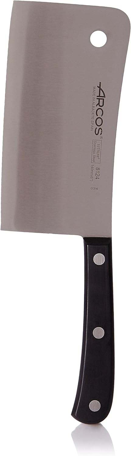 Arcos Europa - Hackmesser - NITRUM Edelstahl 140 mm - HandGriff POM Farbe Schwarz