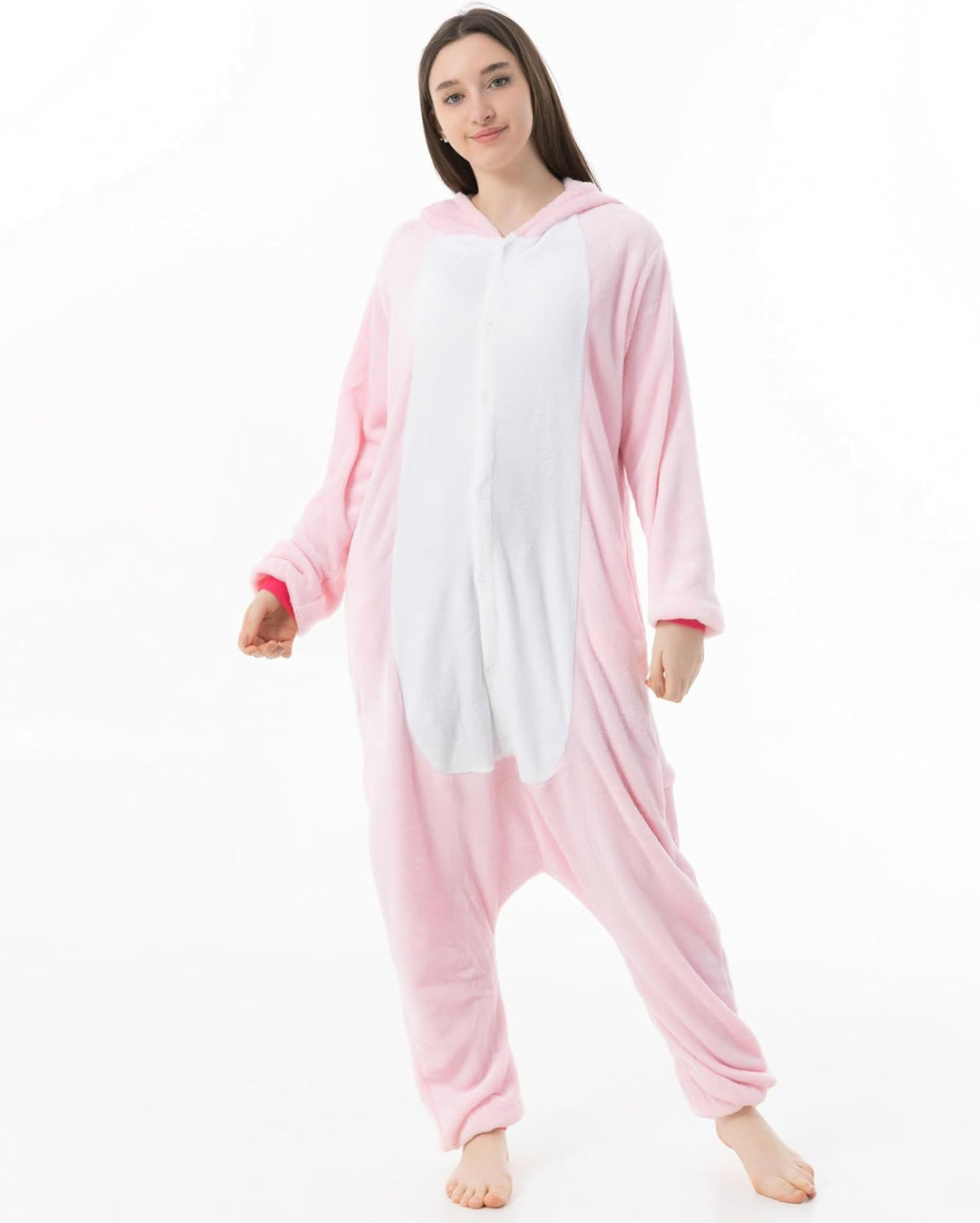 Katara 1744 Einhorn Onesie Kostüm, Märchen, Party, Karnevals-Kostüm Fantasie in Rosa, Verkleidung zu