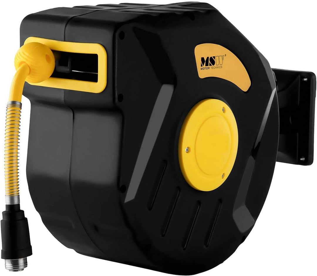 MSW Druckluft-Schlauchtrommel Druckluftschlauch-Aufroller PRO-A 20 (20 m, Luftanschluss: 1/4", Betri