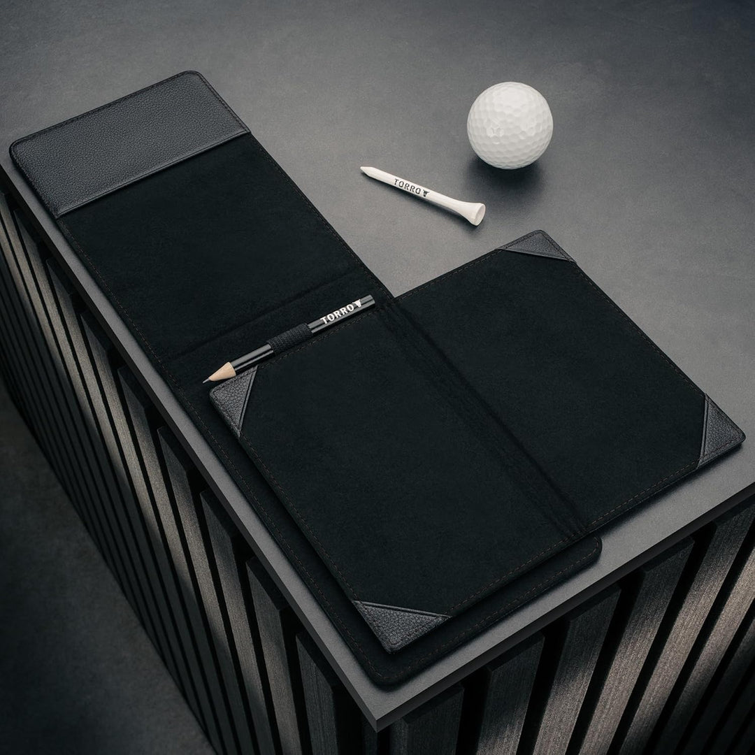TORRO Golf Scorekartenhalter und Laufleistung Buch Halter – Golf Scorekartenhalter und Laufleistung