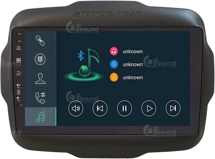 Personalisiertes Autoradio für Jeep Renegade Android GPS Bluetooth WiFi USB DAB+ Touchscreen 9" 8cor