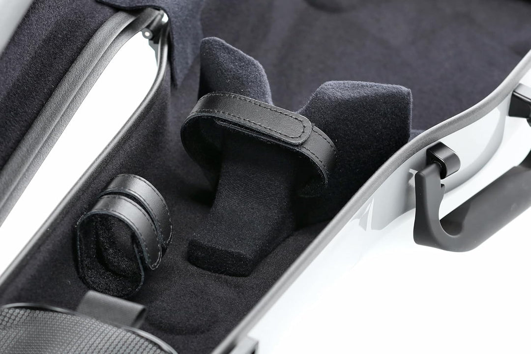 GEWA Violinformetui AIR 1.7 silber metallic / schwarz Made in Germany ohne zusätzlichen Seitengriff