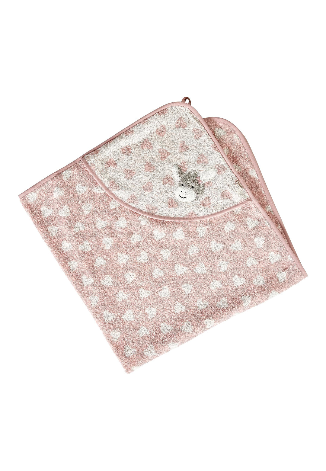 Sterntaler Kapuzen Badetuch 100 x 100 cm Esel Emmi Girl Herzen flora rose Esel Emmi Girl Herzen flor