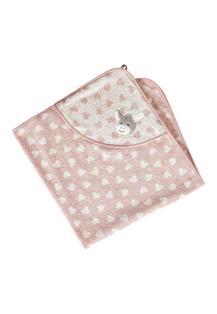 Sterntaler Kapuzen Badetuch 100 x 100 cm Esel Emmi Girl Herzen flora rose Esel Emmi Girl Herzen flor