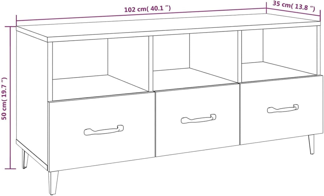 Tidyard TV Schrank Lowboard TV Möbel Tisch Board Sideboard Fernsehschrank Fernsehtisch HiFi-Schrank
