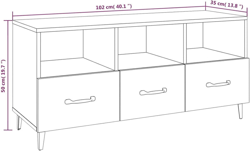 Tidyard TV Schrank Lowboard TV Möbel Tisch Board Sideboard Fernsehschrank Fernsehtisch HiFi-Schrank