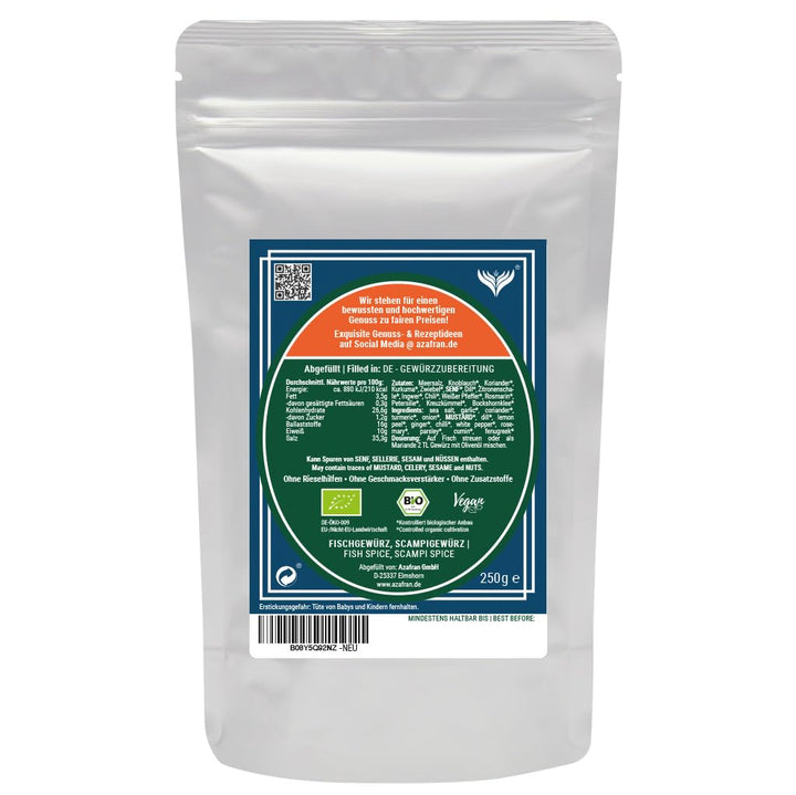 Azafran BIO Fischgewürz - Fisch und Scampi Gewürz/Gewürzzubereitung 1kg 1 kg (1er Pack), 1 kg (1er P