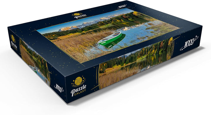 Geroldsee bei Gerold in der Alpenwelt Karwendel, Blick zum Karwendelgebirge - Premium 1000 Teile Puz