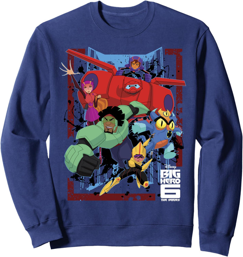 Disney Big Hero 6 TV Series Group Action Poster Sweatshirt