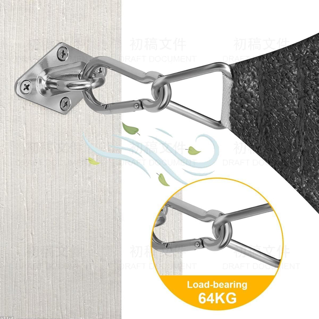 M6 Sonnensegel Befestigungsset, Robustes sonnensegel Edelstahl, Hardware-Kit für Dreieck und Quadrat