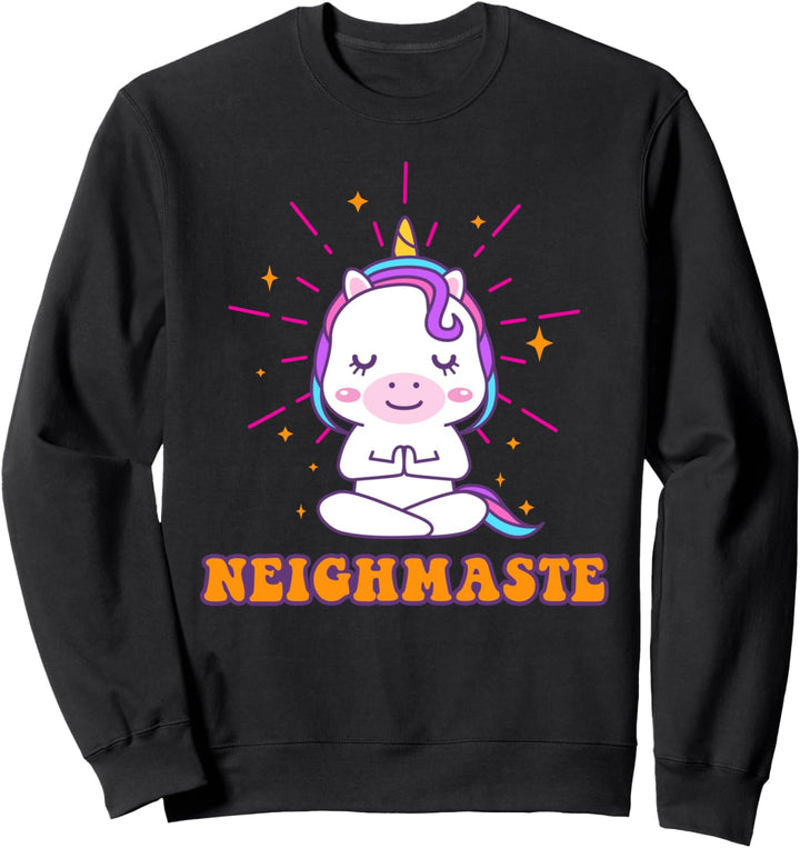 Neighmaste Einhorn Yoga Spirituell Spiritualität Namaste Zen Sweatshirt
