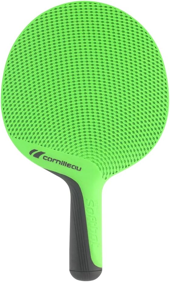 CORNILLEAU - 4 x Outdoor-Schläger + 1 x Tischhülle Premium Plus + 2 x Tischtennisbälle - Family Pack