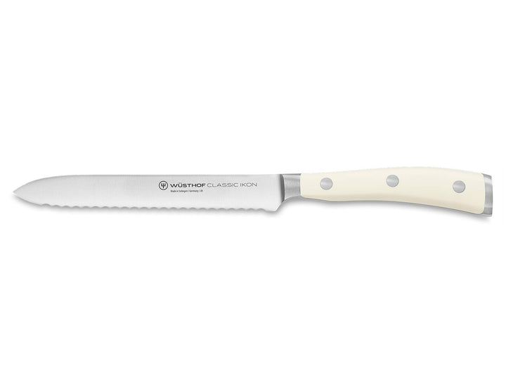 WÜSTHOF Classic Ikon Crème Aufschnittmesser 14 cm, Beige 14 cm Aufschnittmesser, 14 cm Aufschnittmes