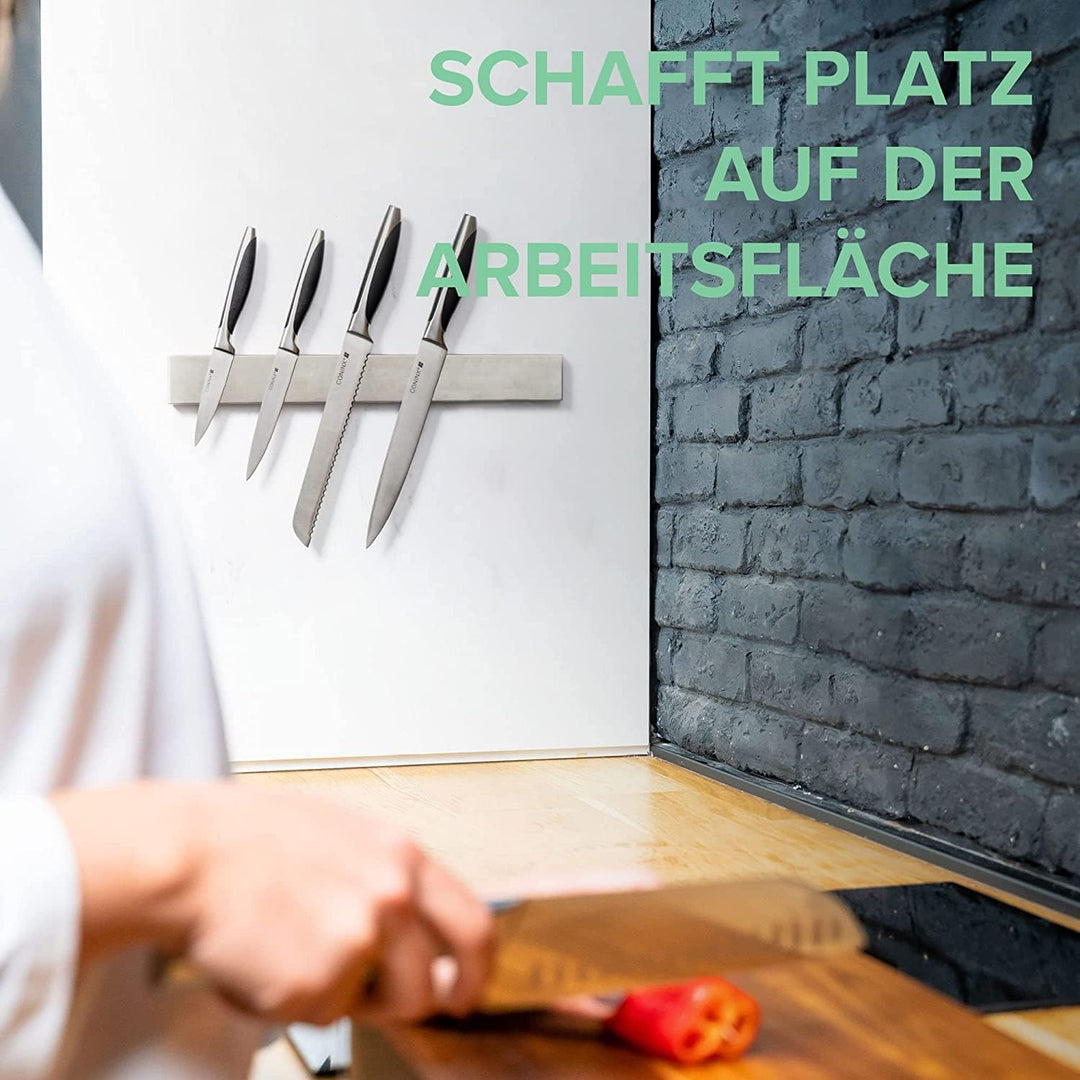 Coninx Magnetleiste Messer 40cm mit hohe Tragkraft | Magnetischer Edelstahl Messerhalter Küchenmesse