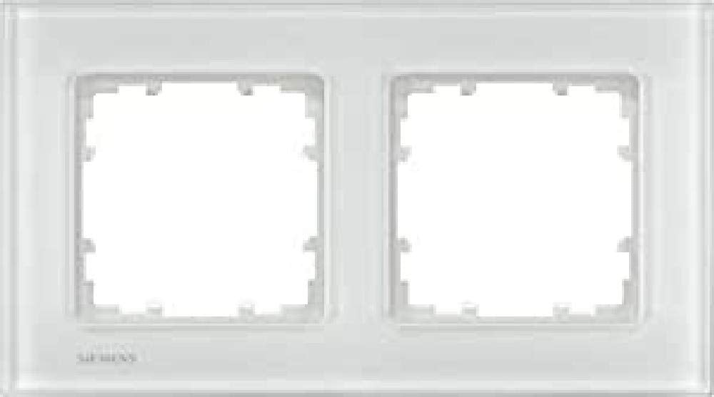 Siemens 2fach Rahmen Delta Weiss 5TG12021