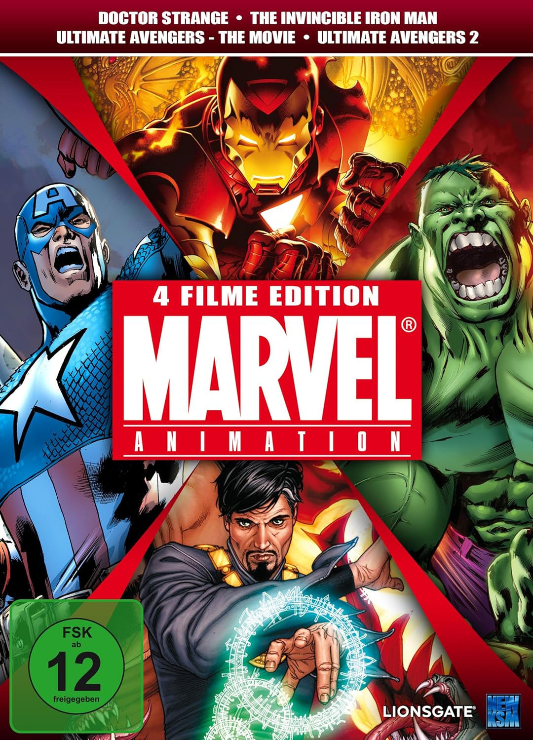 Marvel Animation Vol. 1 (Doctor Strange, The Invincible Iron Man, Ultimate Avengers 1 & 2) [4 DVDs]
