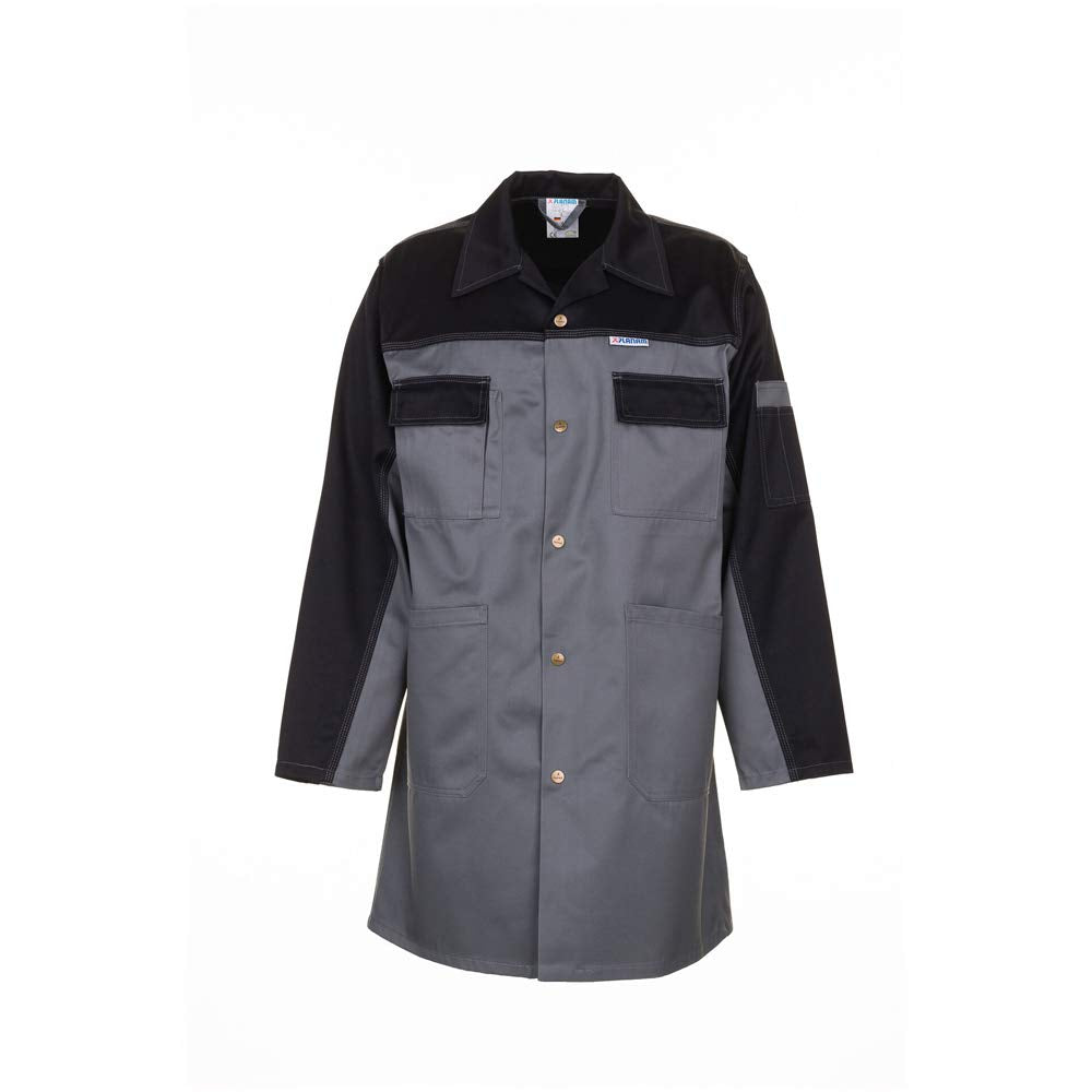 Grösse 102 Herren Planam Tristep Berufsmantel grau schwarz Modell 1244