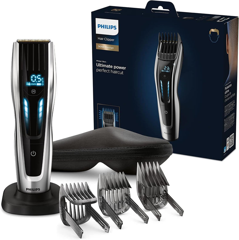 Philips Series 9000 Haarschneider mit 400 Längeneinstellungen, langlebigen Titaniumklingen & digital