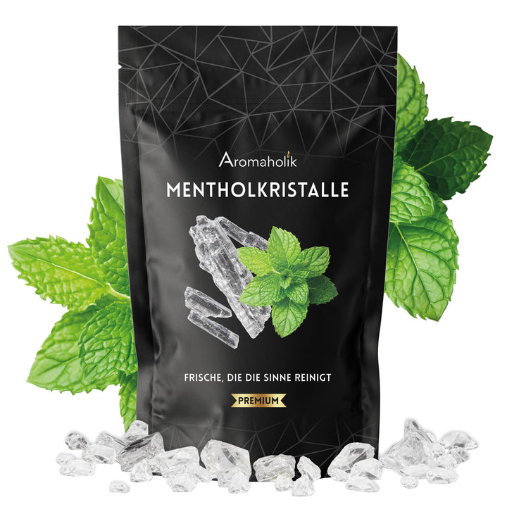 100g Mentholkristalle - 100% Natürlicher Menthol aus Japanischer Minze - Intensiver Kühl- und Erfris