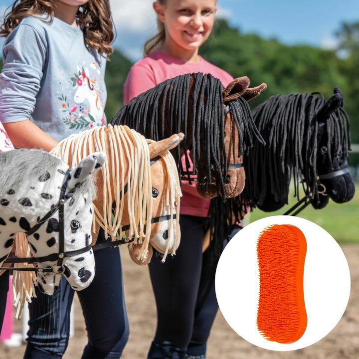 RL24 HKM - Hobby Horse Stern inkl MagicBrush | Steckenpferd mit Trense | Spielpferd aus Plüsch mit H