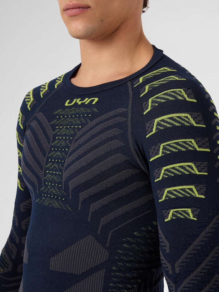 UYN Resilyon Thermoshirt Herren, Hohe Kompression, Biofaser Natex, Muskelunterstützung, Atmungsaktiv