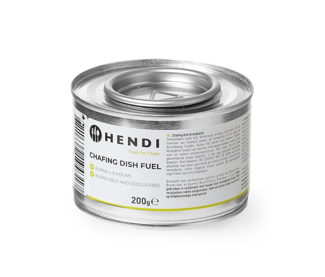 HENDI Brennpaste, 24 Stück, russ- und geruchlos, Brenndauer ± 3 Stunden, Brenngel, Fire Paste, für W