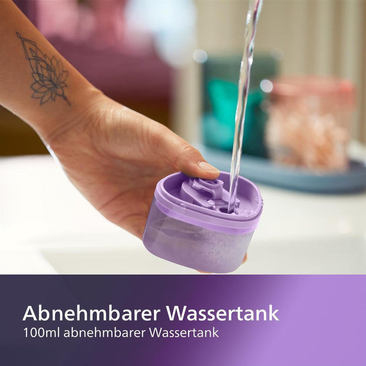 Philips 3000-Serie Tragbarer Dampfglätter - 1000 W, Dampfleistung 20 g/min, 100ml Wassertank, Kein B