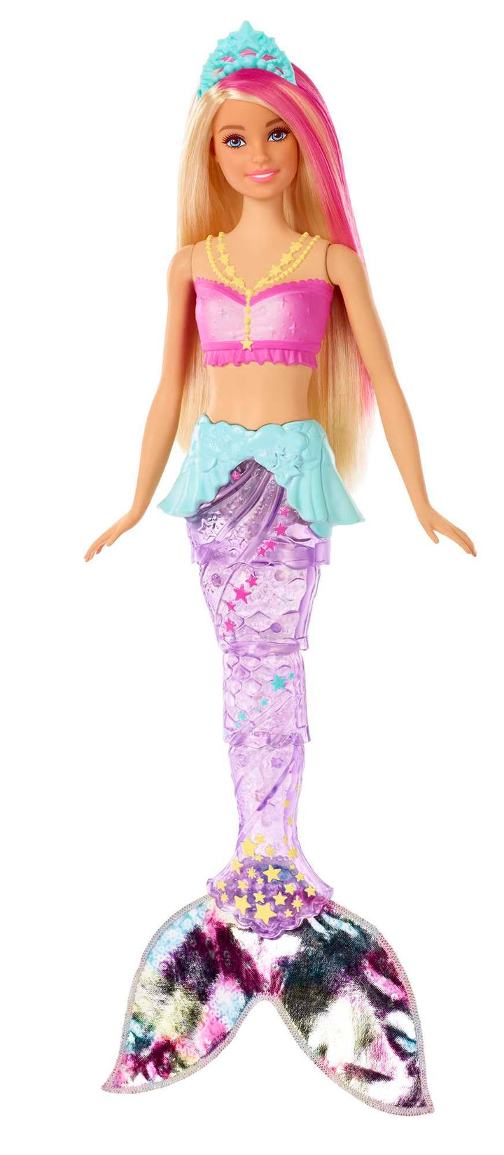 Barbie GFL82 -Dreamtopia Glitzerlicht Meerjungfrau mit Schwimmbewegungen, Unterwasser-Lichteffekten