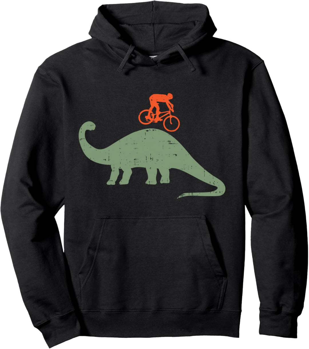 Bmx Biker Dinosaur Cute Biking Cycling Racing Bicycle Gift Pullover Hoodie