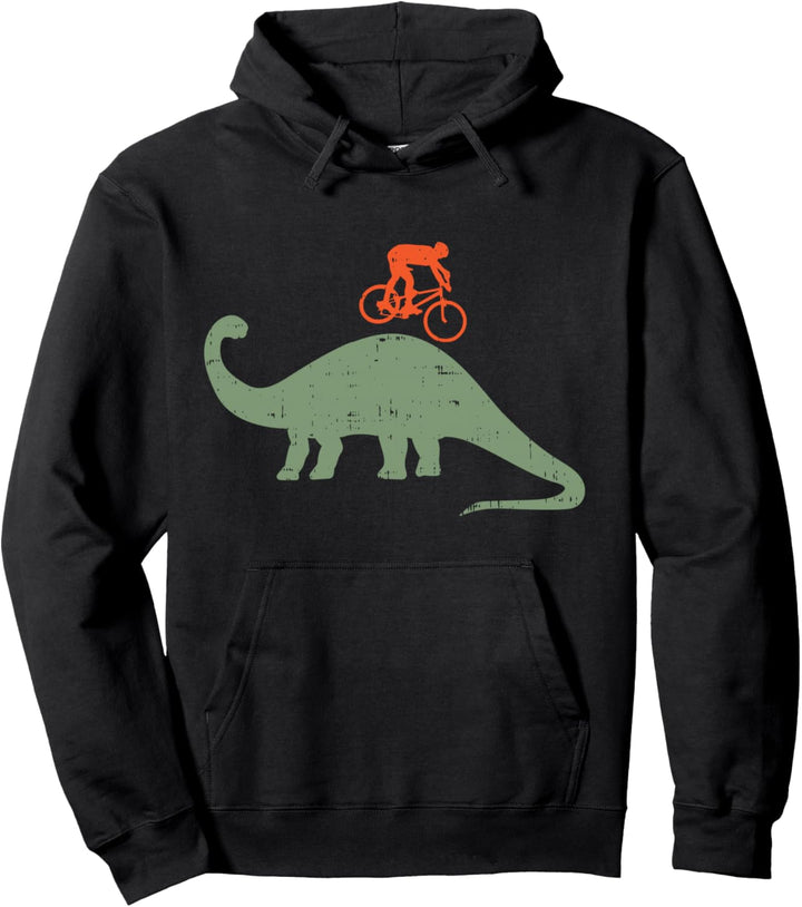 Bmx Biker Dinosaur Cute Biking Cycling Racing Bicycle Gift Pullover Hoodie