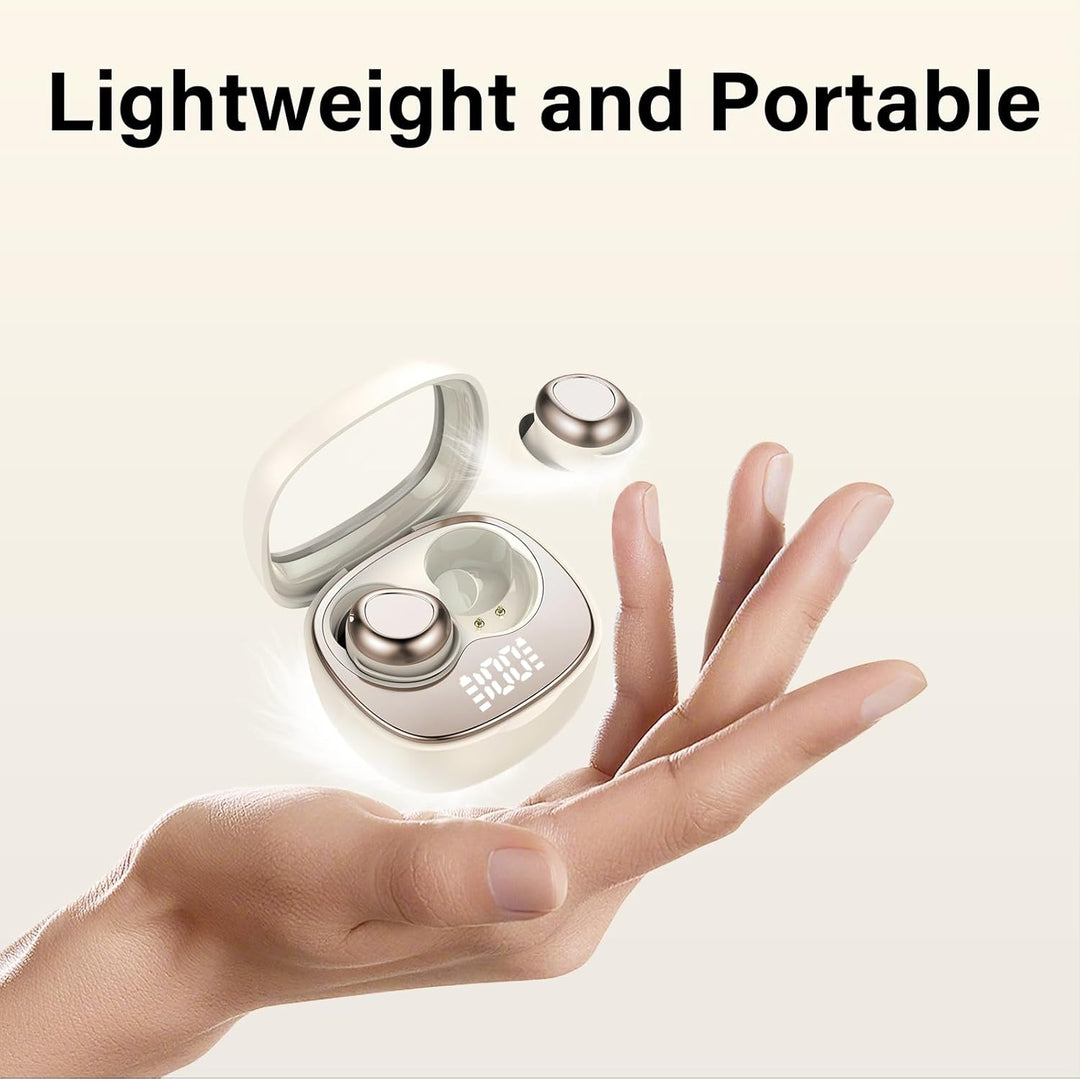 Mini Schlafkopfhörer Bluetooth 5.4 Kopfhörer, in Ear Kopfhörer Kabellos mit 25 Stunden Akkulaufzeit,