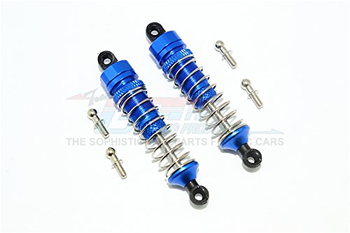 GPM for Traxxas LaTrax SST Aluminum Front/Rear Damper (57mm) - 1Pr Set Blue