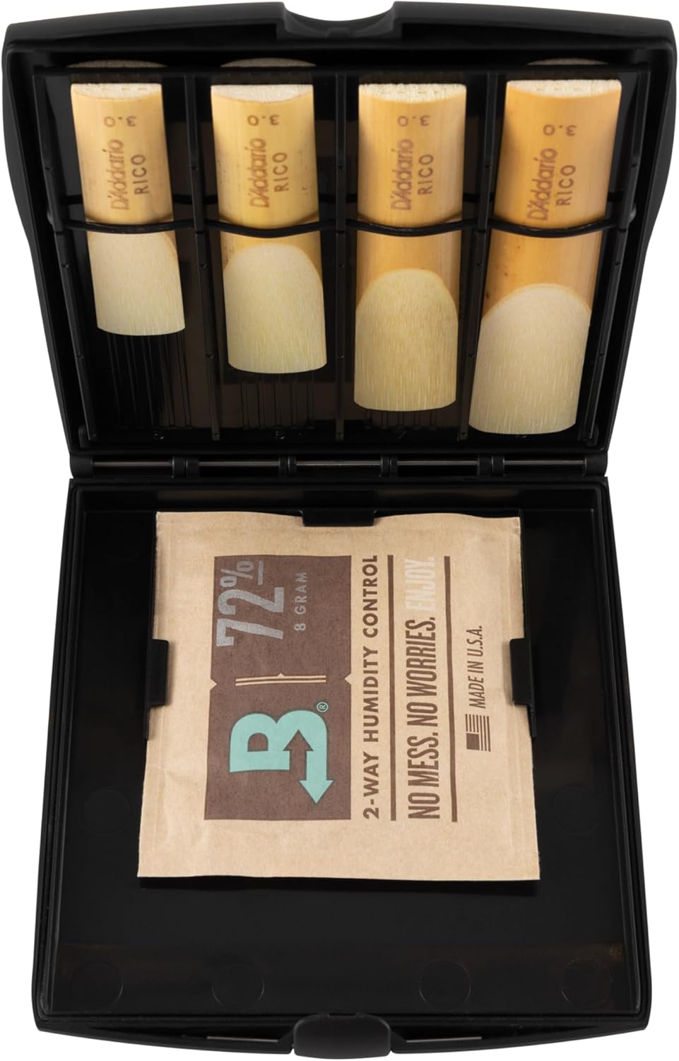Rico RVCASE04 Vitalizer Blattetui Universal für Klarinetten und Saxophonblätter Clarinet/Saxophone S