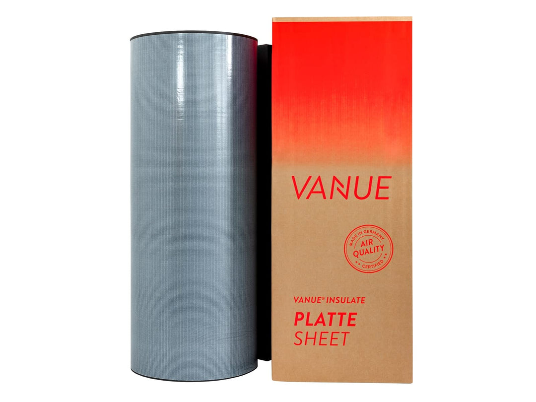 VANUE® INSULATE Platte selbstklebend Wärmedämmung aus Kautschuk zur Isolierung von Fahrzeugen Camper