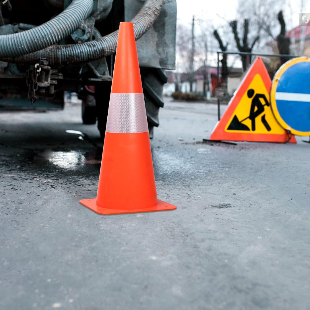 Warnkegel 30cm,4 Stück Verkehrshütchen Markierungshütchen,stapelbar Warnleitkegel Leitkegeln,Verkehr